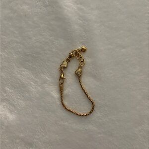 Brighton Gold Heart Charm Bracelet